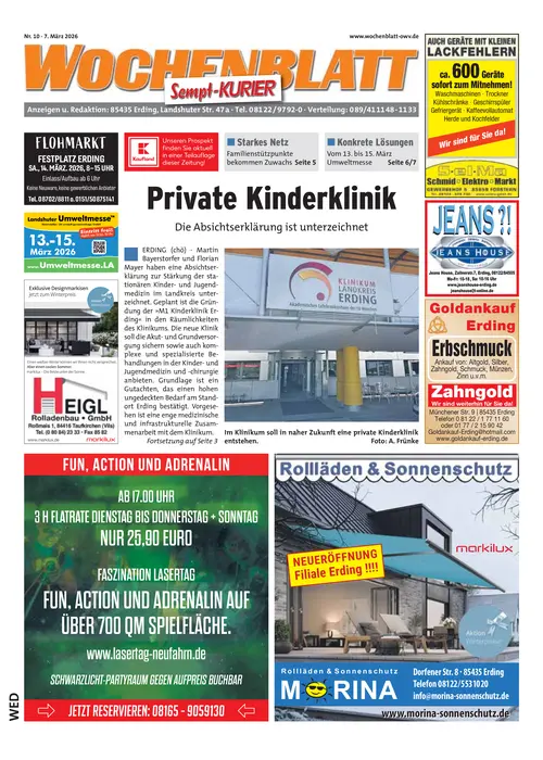 Wochenblatt Erding Cover
